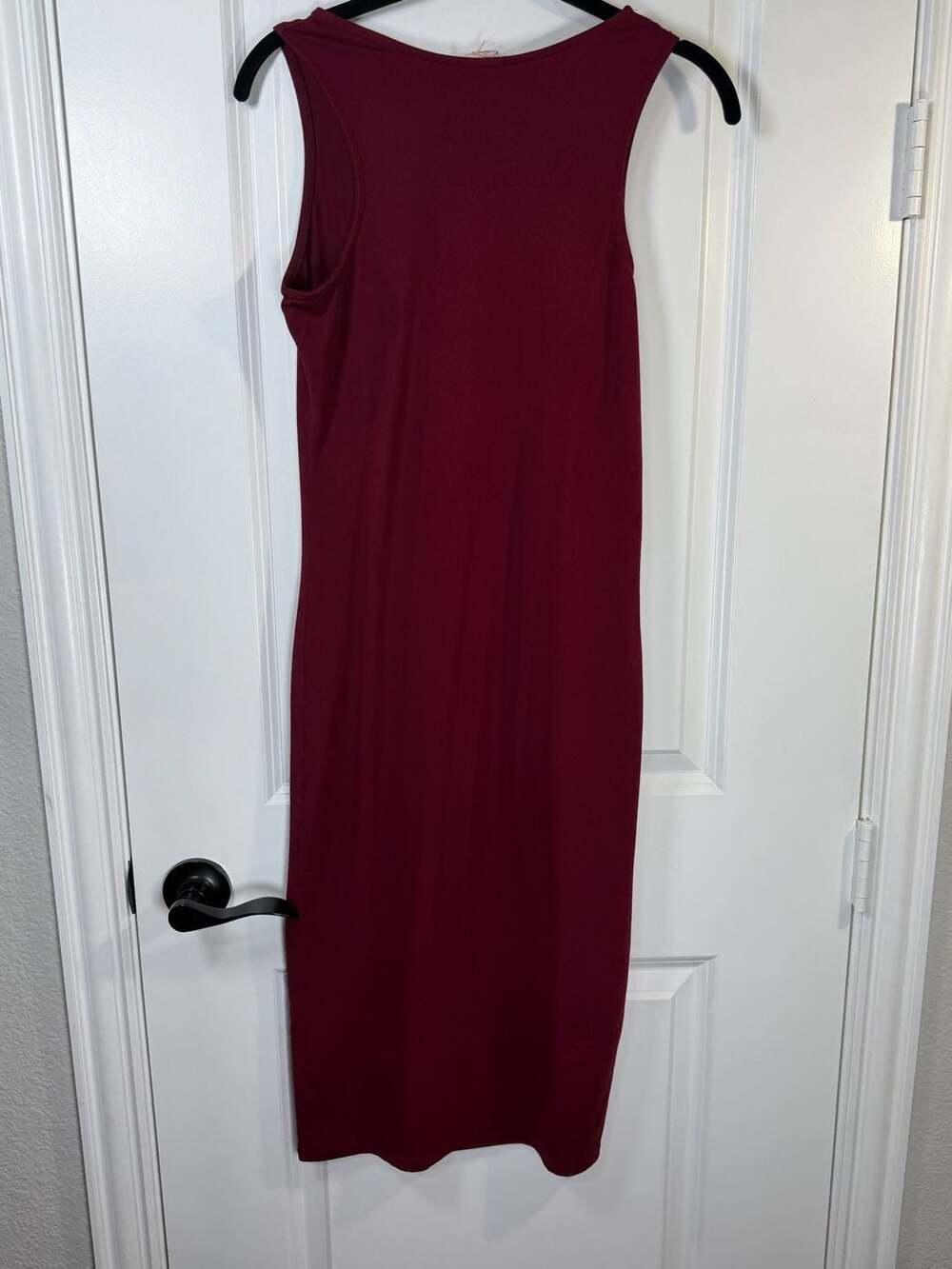 Yelete Burgundy Sleeveless Scoop Neck Midi Dress Size M - Picture 5 of 6